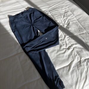 Lululemon Navy Joggers - Zip Ankle, Nylon, Size 6